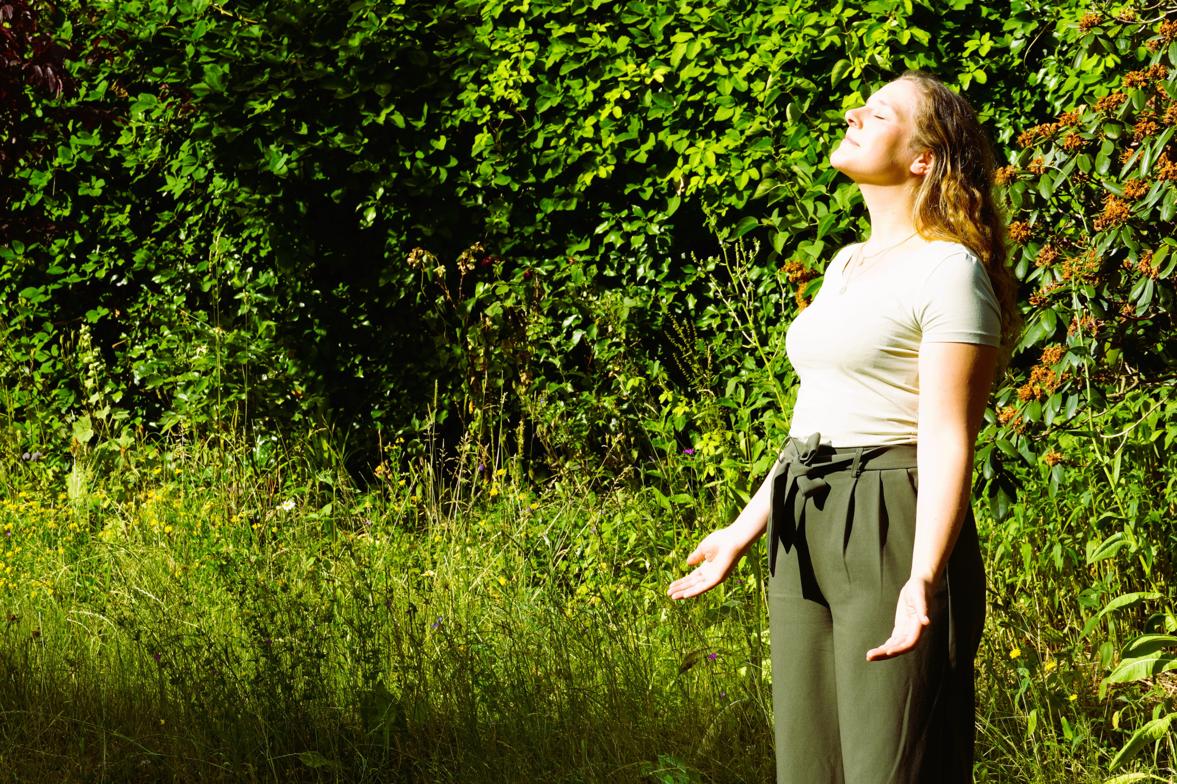 Ann-Sophie in der Sonne